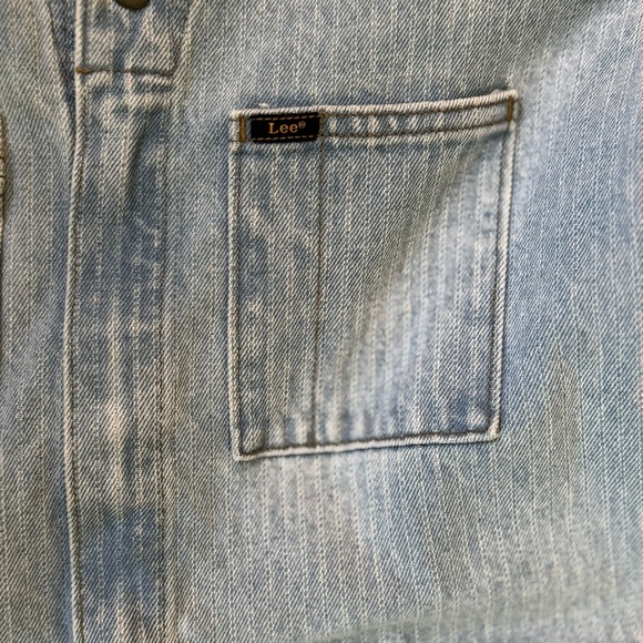 FREE PEOPLE LEE UNIONALLS JUMPSUIT ROMPER NWT RETRO VINTAGE ANTHROPOLOGIE DENIM - Picture 5 of 15